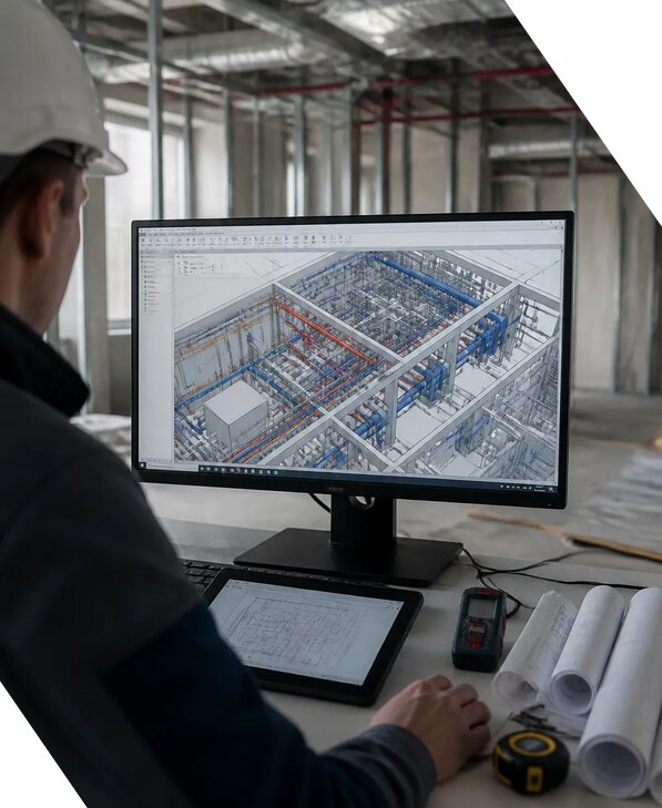 Создание BIM модели инженерных сетей для объектов в Междуреченске